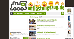 Desktop Screenshot of entlastungszug.de